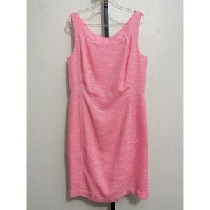 Lilly Pulitzer Pink Tweed Dress 10 Preppy Old Money Coastal Dopamine Easter